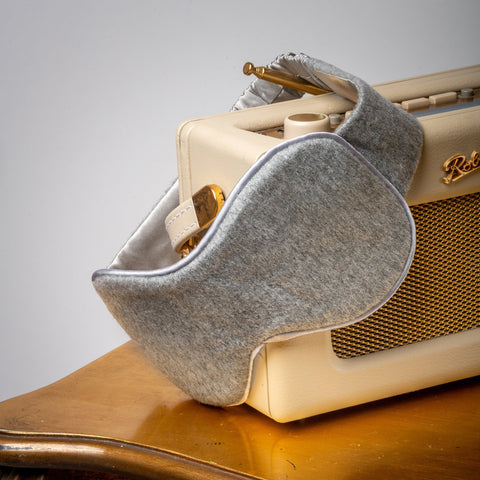 Cashmere & Silk Sleep Eye Mask - Grey - Ava Innes - Made Scotland