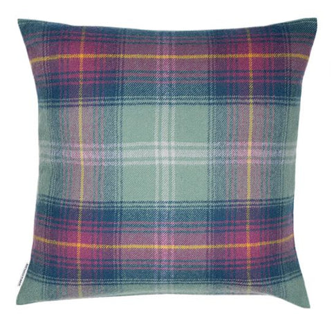 Borders Hame Tartan Lambswool Large Fringed Cushion Cover