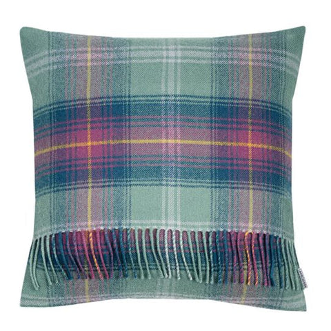 Borders Hame Tartan Lambswool Large Fringed Cushion Cover