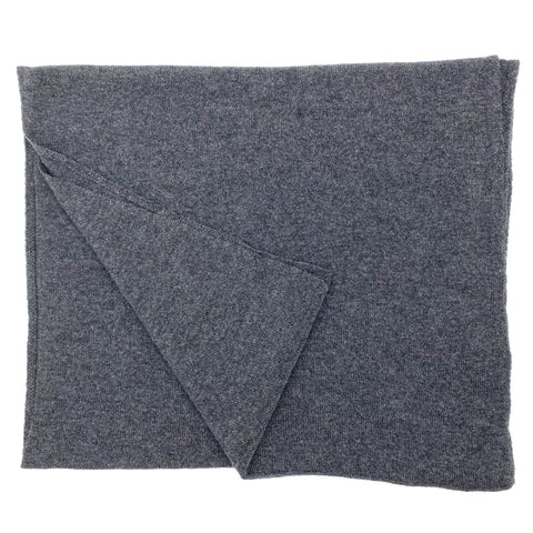 Charcoal Luxury Light Pure Cashmere Wrap - Grey - Ava Innes - Made Scotland