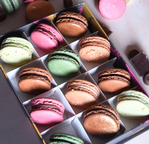 Chocolate Lover's Macaron Gift Box - 6 Macarons - Mademoiselle Macaron - Made Scotland