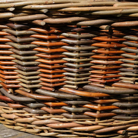 Colourful Willow Laundry Basket - Anna Liebmann - Made Scotland