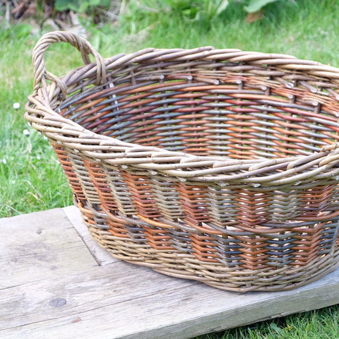 Colourful Willow Laundry Basket - Anna Liebmann - Made Scotland