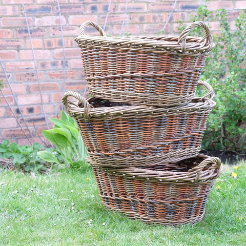 Colourful Willow Laundry Basket - Anna Liebmann - Made Scotland