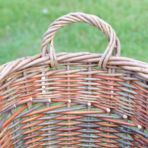 Colourful Willow Laundry Basket - Anna Liebmann - Made Scotland