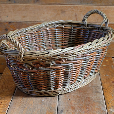 Colourful Willow Laundry Basket - Anna Liebmann - Made Scotland