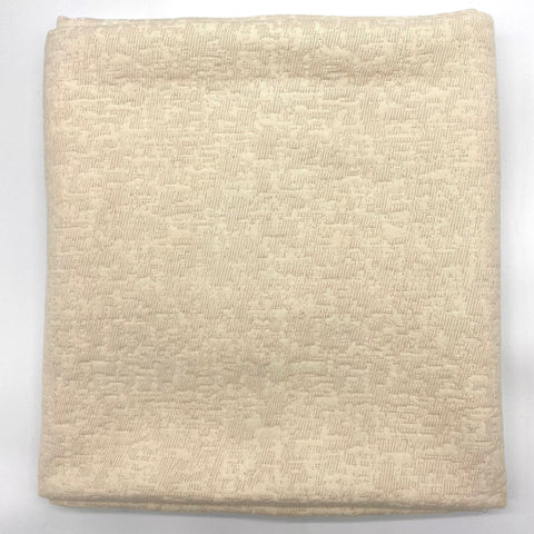 Cream Textured Wool and Cotton Luxury Blanket - Medium - Ava Innes - Made Scotland