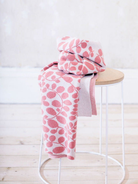 Dapple Blanket Scarf - Sand Rose and Oat - Whirlow - Made Scotland