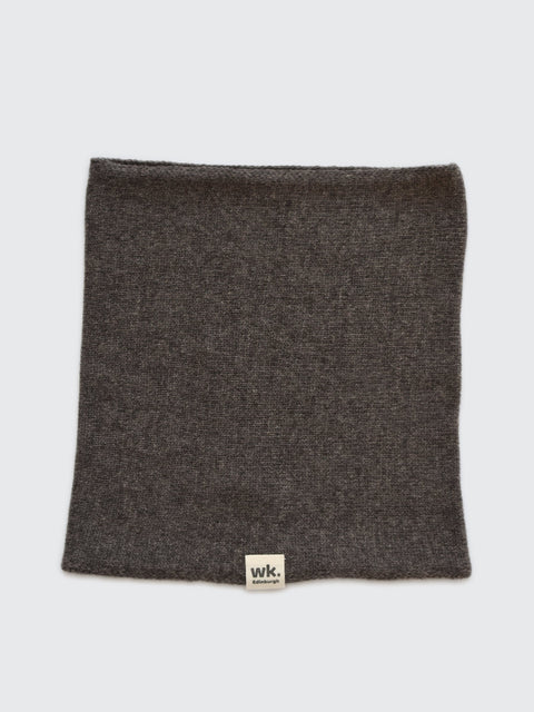 dark brown merino wool snood - woolkind