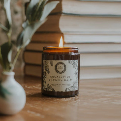 Eucalyptus & Lemon Balm Candle 180ml - 180ml - Scott's Apothecary - Made Scotland