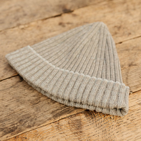 Fisherman Beanie Grey - EAS FORS - Made Scotland