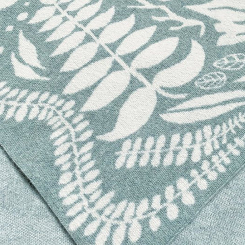 Flora Blanket Scarf - Haar and Ice White - Whirlow - Made Scotland