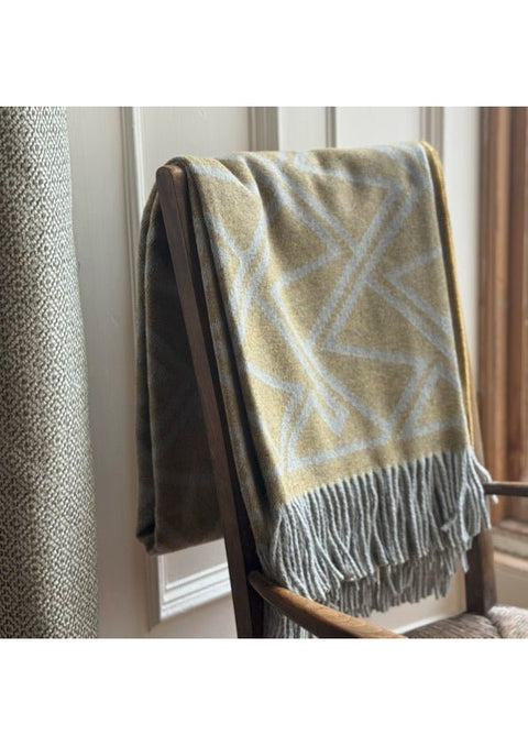 Fortriu Scottish Wool Throw in Mead - Made Scotland - Made Scotland