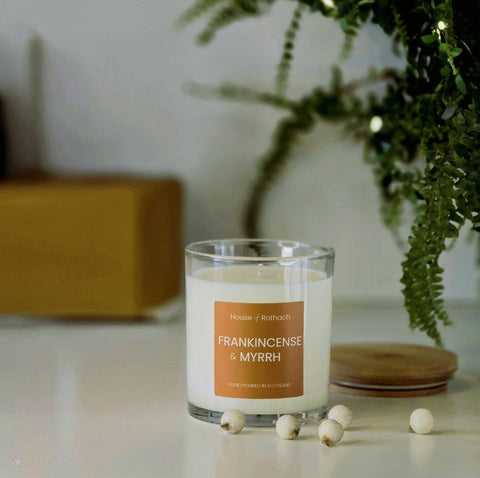 FRANKINCENSE & MYRRH - CANDLE - House of Rothach - Made Scotland