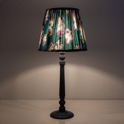 Gairloch Fluted Lamp Base - Ocean blue - Amanda Wells - Made Scotland