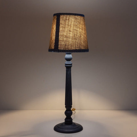 Gairloch Fluted Lamp Base - Ocean blue - Amanda Wells - Made Scotland