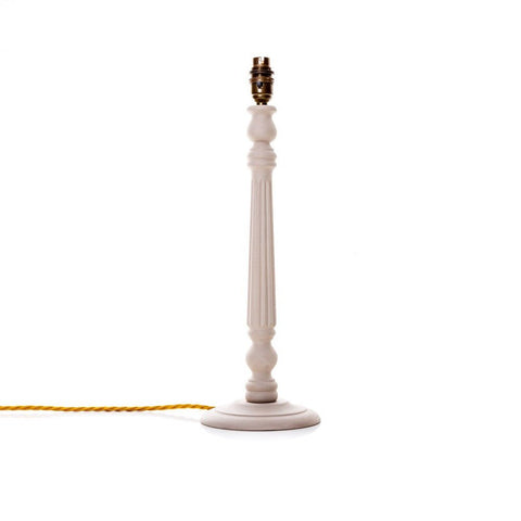 Gairloch Fluted Lamp Base - Ocean blue - Amanda Wells - Made Scotland