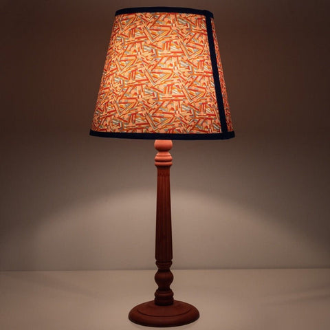 Gairloch Fluted Lamp Base - Ocean blue - Amanda Wells - Made Scotland