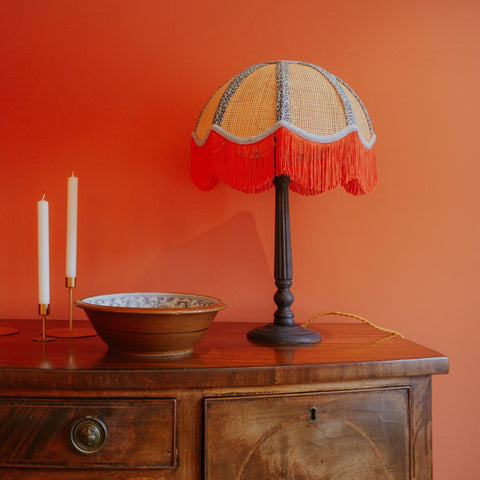 Gairloch Fluted Lamp Base - Ocean blue - Amanda Wells - Made Scotland