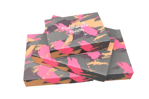 Good Luck Printed Macarons Gift Box - 12 - Mademoiselle Macaron - Made Scotland
