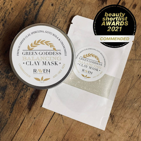 Green Goddess Balancing Mask - Yes please - Raven Botanicals - Made Scotland