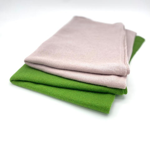 Green Luxury Light Pure Cashmere Wrap - Green - Ava Innes - Made Scotland