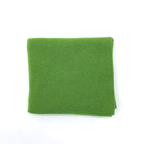 Green Luxury Light Pure Cashmere Wrap - Green - Ava Innes - Made Scotland