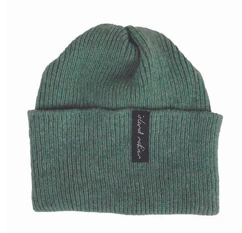 Unisex Moss Green Cosy Winter Hat