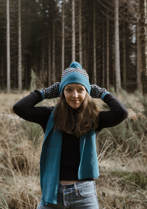 Unisex Scarf in Hebridean Sea