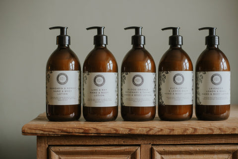 Hand and Body Lotion and Organic Hand Wash set - Blood Orange Rosemary & Thyme - Scott's Apothecary - Made Scotland