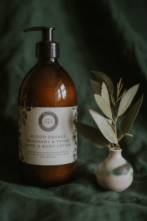 Hand and Body Lotion - Lavender Lemon & Basil - Scott's Apothecary - Made Scotland