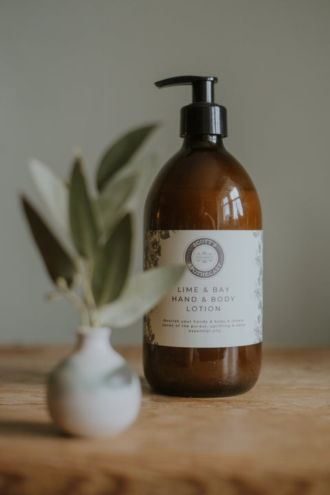 Hand and Body Lotion - Lime & Bay - Scott's Apothecary - Made Scotland