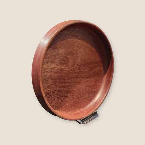 Hand - turned Sapele Bowl - Goose in the Wood - Made Scotland