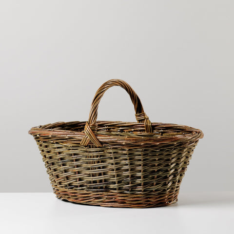 Handmade Oval Shopping Basket - Anna Liebmann - Made Scotland