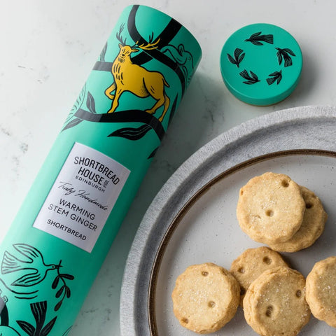 Handmade Scottish Shortbread Biscuits with Warming Stem Ginger - Shortbread House of Edinburgh - Made Scotland
