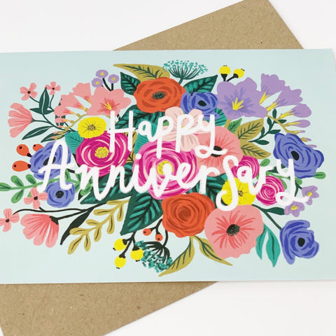 Happy Anniversary Card - Lomond Paper Co - Made Scotland