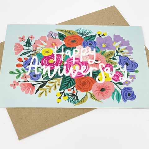 Happy Anniversary Card - Lomond Paper Co - Made Scotland