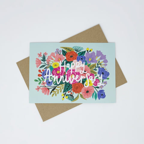 Happy Anniversary Card - Lomond Paper Co - Made Scotland