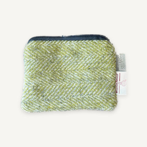 Harris Tweed® Card Purse - Lichen Green - Amy Britton Harris Tweed® Accessories - Made Scotland