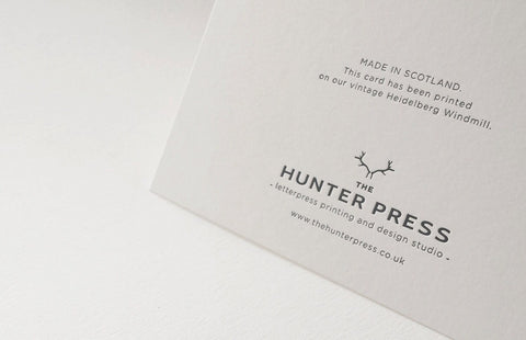 Letterpress Cards - Pearl Foil Notecards - Winter Trees - Pack of 8