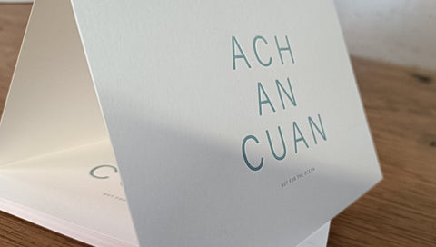 Ach An Cuan - Gaelic Letterpress Notecards