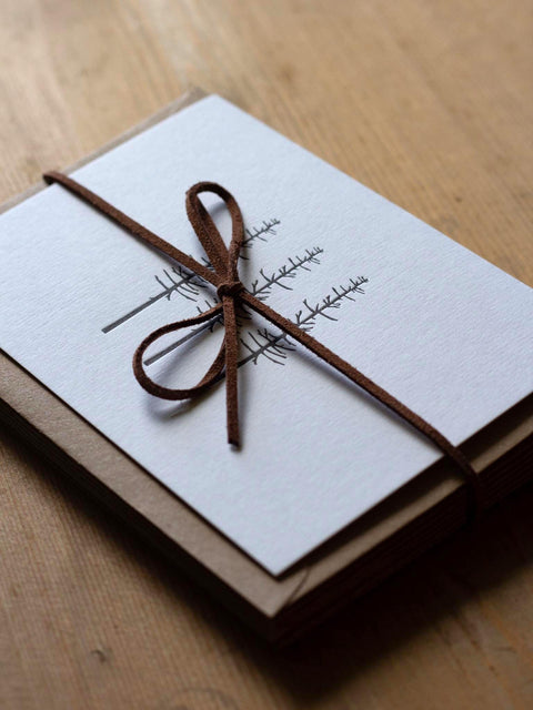 Little Trees Letterpress Notecards