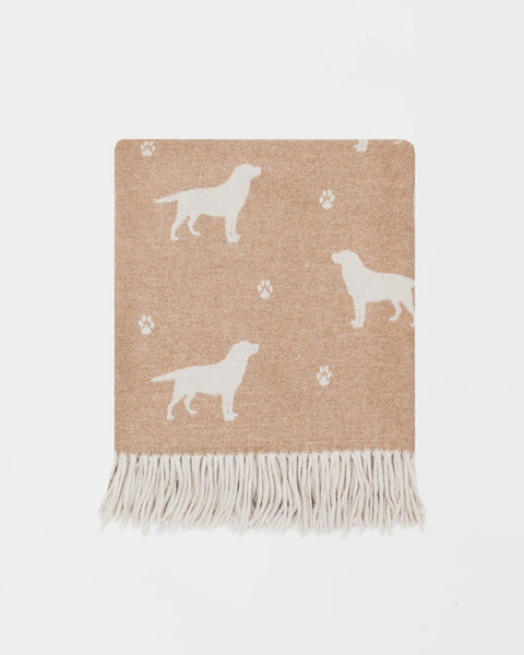 Labrador Wool Blanket in Bran - Made Scotland - Made Scotland