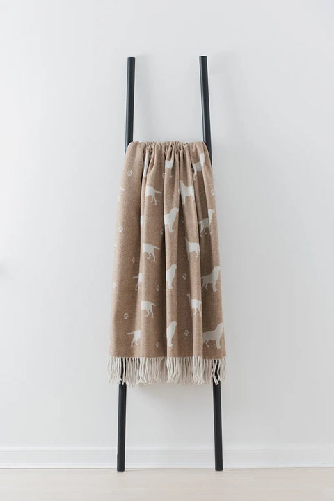Labrador Wool Blanket in Bran - Made Scotland - Made Scotland