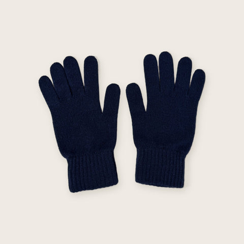 Ladies' 100% Cashmere Gloves in Black, Made in Scotland - Scottish Mill - Made Scotland