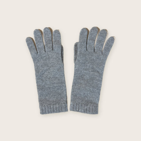 Ladies' 100% Cashmere Gloves in Silver Grey - Scottish Mill - Made Scotland