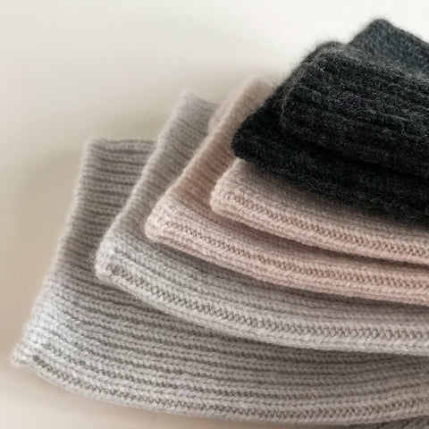 Light Grey Women's Cashmere Bed Socks