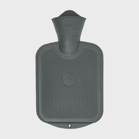 Lambswool Knit Coorie In Mini Sustainable Hot Water Bottle Charcoal/Grey - Wairm - Made Scotland