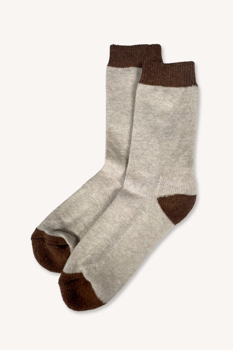 Lambswool Socks Cep - S/M - EAS FORS - Made Scotland