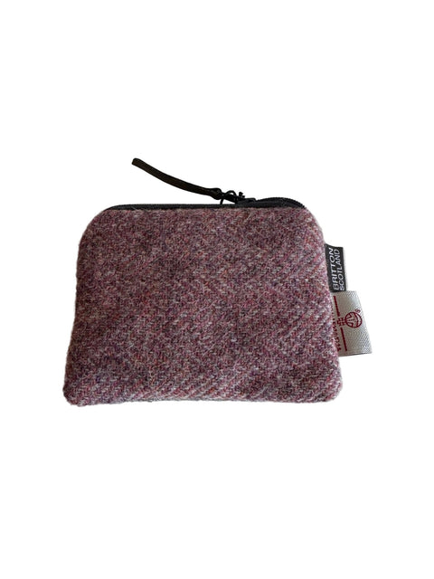 Landscape Harris Tweed® Card Purse - Heather Purple - Card Purse - Amy Britton Harris Tweed® Accessories - Made Scotland
